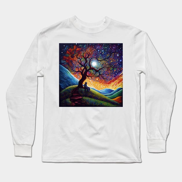 Tree of Psychedelia Long Sleeve T-Shirt by thewandswant